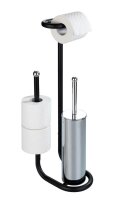 WENKO WC-Garnitur Universalo schwarz Metall, 1 St.