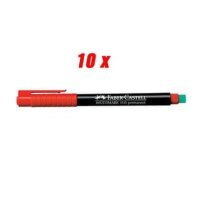 FABER-CASTELL MULTIMARK 1513 Folienstifte rot 0,6 mm...