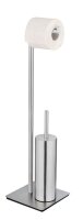 WENKO WC-Garnitur Recco silber Metall, 1 St.