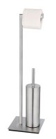 WENKO WC-Garnitur Recco silber Metall, 1 St.
