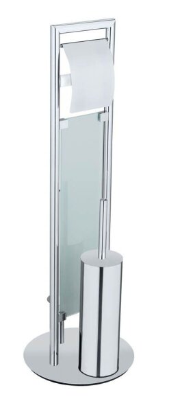 WENKO WC-Garnitur Sulmona silber Metall, 1 St.