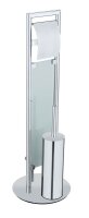 WENKO WC-Garnitur Sulmona silber Metall, 1 St.