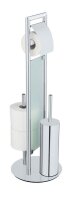 WENKO WC-Garnitur Sulmona silber Metall, 1 St.