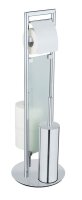 WENKO WC-Garnitur Sulmona silber Metall, 1 St.