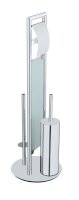 WENKO WC-Garnitur Sulmona silber Metall, 1 St.