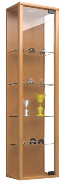VCM my home Stano Mini Hängevitrine buche 4 Fachböden