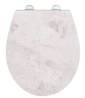 WENKO WC-Sitz mit Absenkautomatik White Marble...