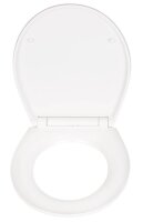 WENKO WC-Sitz mit Absenkautomatik White Marble weiß, 1 St.