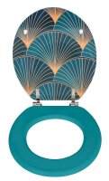 WENKO WC-Sitz Aira blau, Motiv, 1 St.
