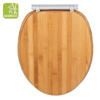 WENKO WC-Sitz mit Absenkautomatik Bambusa braun, 1 St.