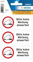 HERMA Hinweisetiketten 5738 Keine Werbung, schwarz 79,0 x...