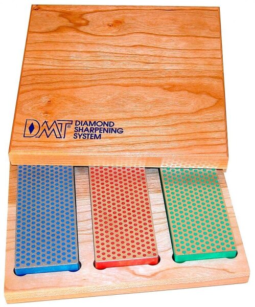 DMT® Diamond Whetstone Schleifsteine-Set grob, fein, extrafein 325, 600, 1.200 Körnung