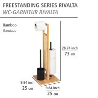 WENKO WC-Garnitur Rivalta Allegre braun Holz, 1 St.
