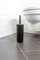 WENKO WC-Garnitur Rotello schwarz Kunststoff, 1 St.