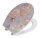 WENKO WC-Sitz mit Absenkautomatik Grey Marble mehrfarbig, 1 St.
