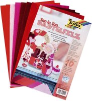 folia Bastelfilz rot 10 Bogen