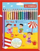 STABILO Trio® thick Buntstifte farbsortiert, 18 St.