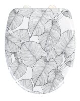WENKO WC-Sitz mit Absenkautomatik Samoa weiß, grau, 1 St.