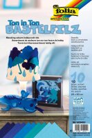folia Bastelfilz blau 10 Bogen
