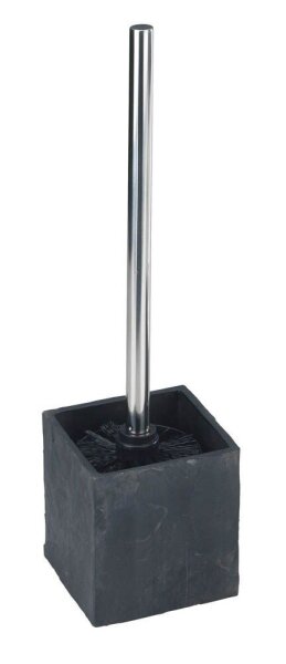 WENKO WC-Garnitur Slate Rock schwarz Stein, 1 St.