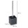 WENKO WC-Garnitur Slate Rock schwarz Stein, 1 St.