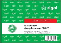 SIGEL Einnahme-/Ausgabebeleg Formularbuch SD026, 1 St.