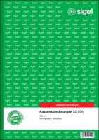 SIGEL Kassenabrechnung Formularbuch SD006, 1 St.