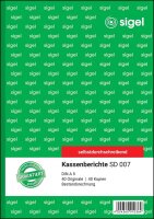 SIGEL Kassenbericht/Bestandsrechnung Formularbuch SD007, 1 St.
