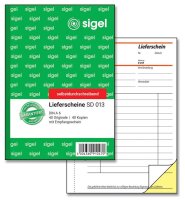 SIGEL Lieferschein mit Empfangsschein Formularbuch SD013,...