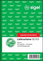 SIGEL Lieferschein mit Empfangsschein Formularbuch SD013, 1 St.