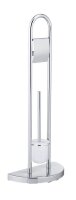 WENKO WC-Garnitur Raumwunder silber Metall, 1 St.
