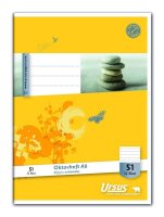 Ursus® Schulhefte Lineatur 51 liniert DIN A6 ohne...