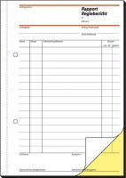 SIGEL Rapport/Regiebericht Formularbuch SD027, 1 St.