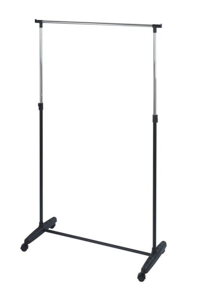 WENKO Teleskop-Garderobe Mikey schwarz Metall 90,0 x 103,0-170,0 cm, 1 St.