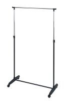 WENKO Teleskop-Garderobe Mikey schwarz Metall 90,0 x...