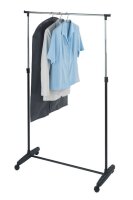 WENKO Teleskop-Garderobe Mikey schwarz Metall 90,0 x 103,0-170,0 cm, 1 St.
