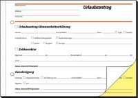 SIGEL Urlaubsabwesenheitsmeldung Formularbuch SD045, 1 St.