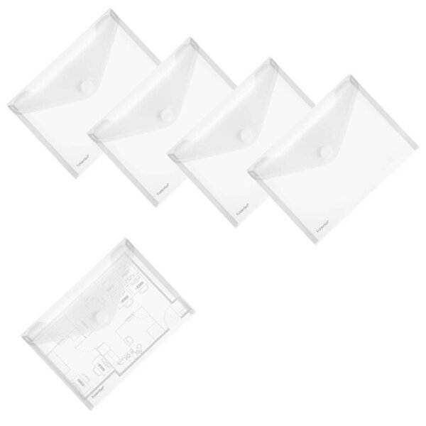 FolderSys Dokumententaschen DIN A5 transparent glatt 0,20 mm, 10 St.