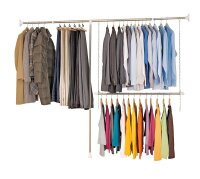 WENKO Teleskop-Garderobe silber Metall 150,0-245,0 x...