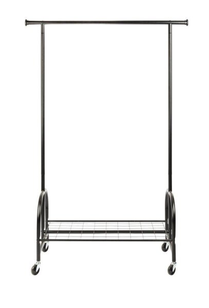 WENKO Teleskop-Garderobe Profi 50696100 schwarz Metall 121,0 x 185,0 cm, 1 St.