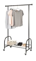 WENKO Teleskop-Garderobe Profi 50696100 schwarz Metall 121,0 x 185,0 cm, 1 St.