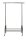 WENKO Teleskop-Garderobe Profi 50696100 schwarz Metall 121,0 x 185,0 cm, 1 St.