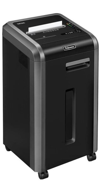 Fellowes Microshred 225Mi Aktenvernichter mit Partikelschnitt P-5, 2 x 12 mm, bis 13 Blatt, schwarz
