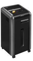 Fellowes Microshred 225Mi Aktenvernichter mit Partikelschnitt P-5, 2 x 12 mm, bis 13 Blatt, schwarz