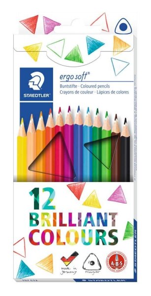 STAEDTLER ergosoft® 157 Buntstifte farbsortiert, 12 St.