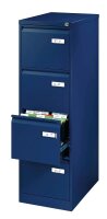 BISLEY LIGHT Hängeregistraturschrank oxfordblau 4 Schubladen 41,3 x 62,2 x 132,1 cm, 1 St.