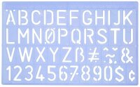 WEDO Buchstabenschablonen-Set blau