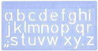 WEDO Buchstabenschablonen-Set blau