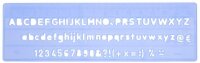 WEDO Buchstabenschablonen-Set blau