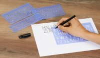 WEDO Buchstabenschablonen-Set blau